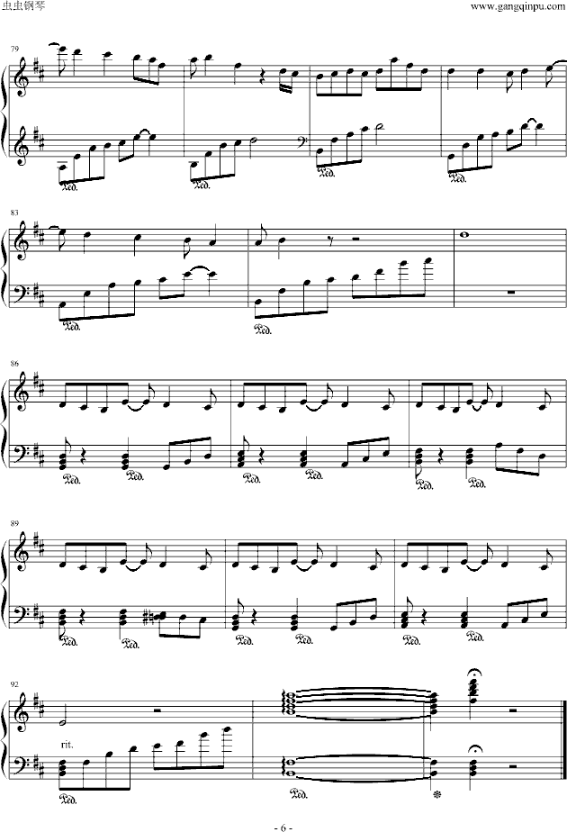鸟之诗钢琴曲谱（图6）