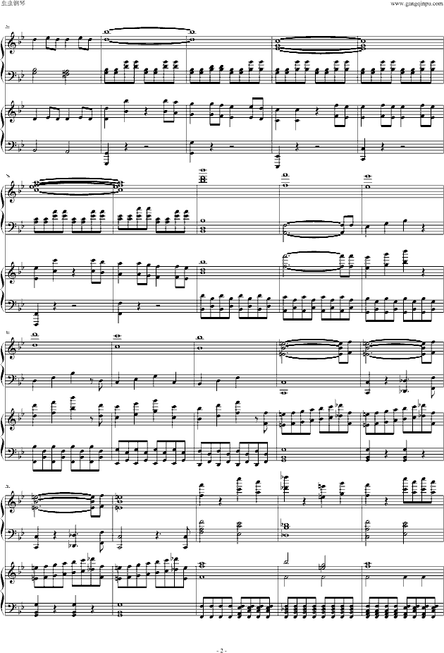 第四十号交响曲第一乐章-双钢琴钢琴曲谱（图2）