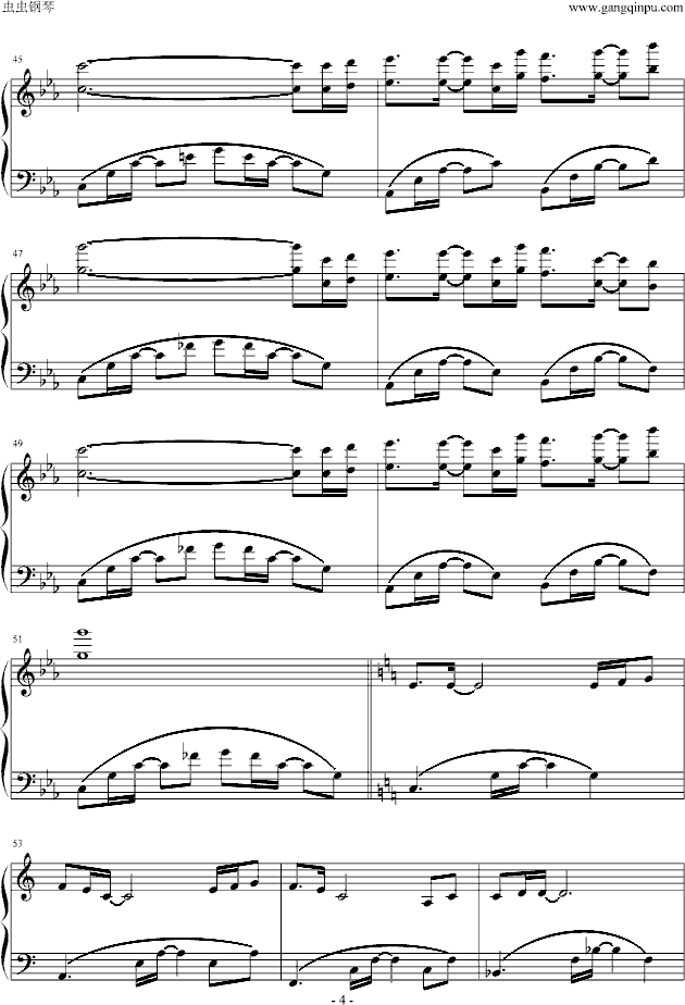 天蝎座(改编)钢琴曲谱（图4）