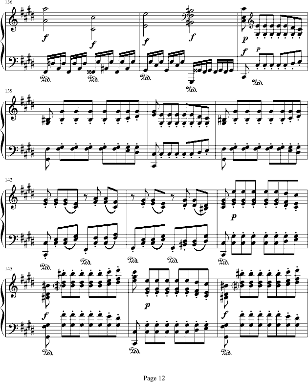 月光奏鸣曲第三乐章钢琴曲谱（图12）