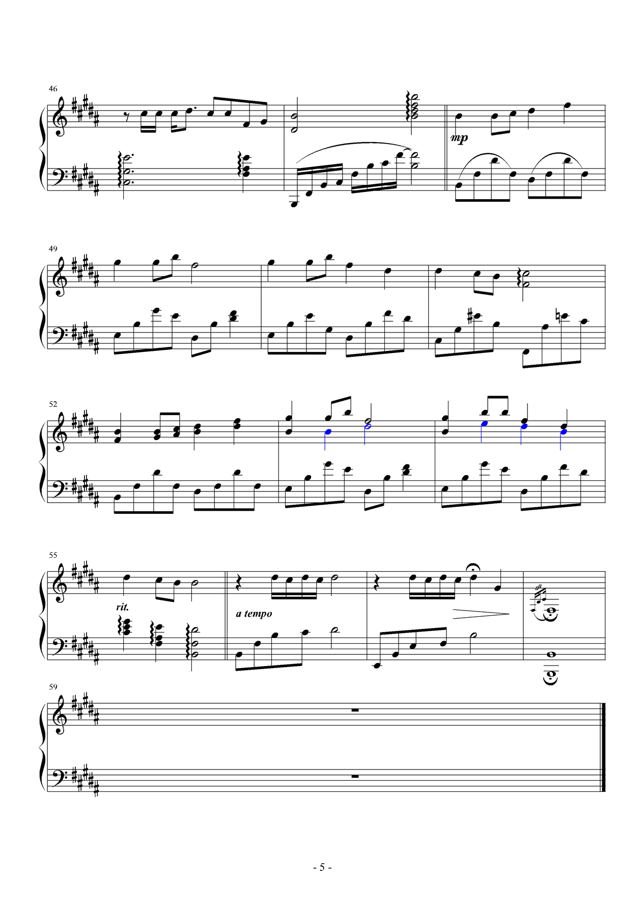 飞吧钢琴曲谱（图5）