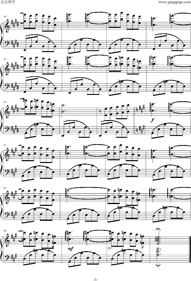 梦中的鸟钢琴曲谱（图3）