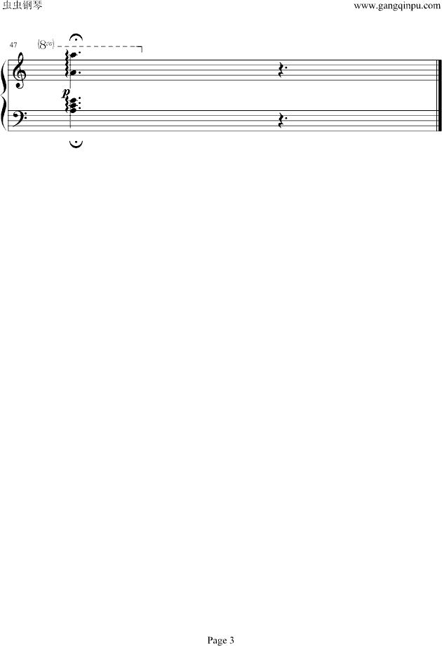 怀念的山谷钢琴曲谱（图3）