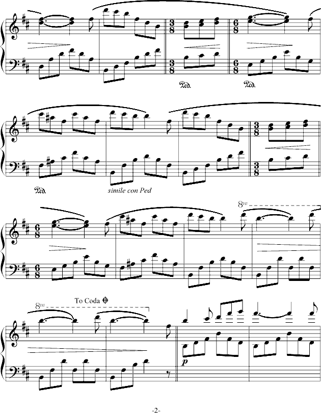 秘密的庭院钢琴曲谱（图2）