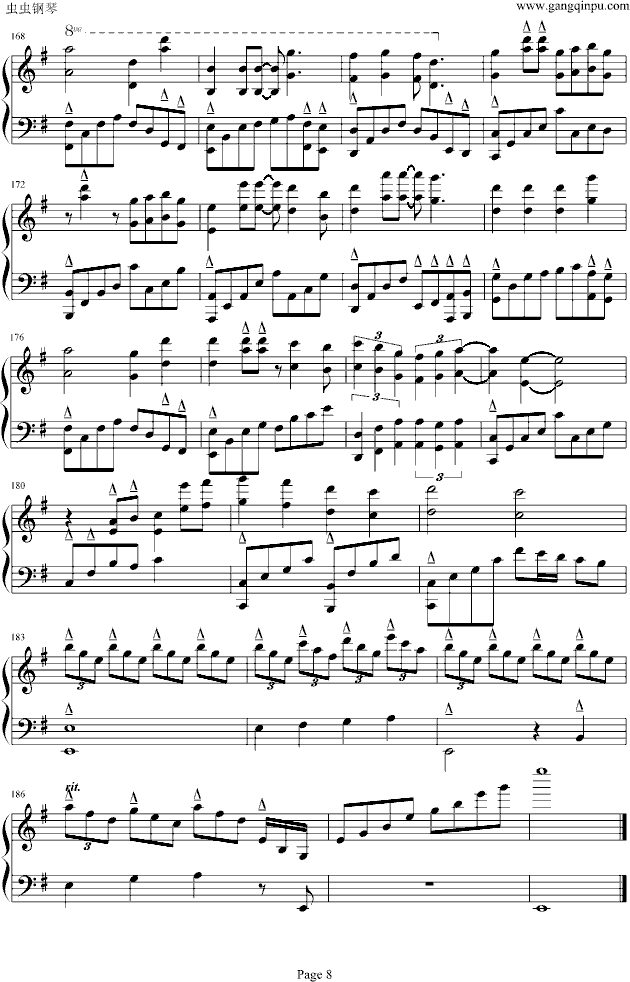 化蝶钢琴曲谱（图8）