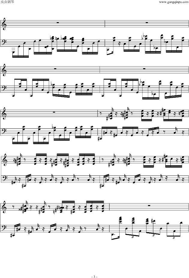 芬克钢琴钢琴曲谱（图3）