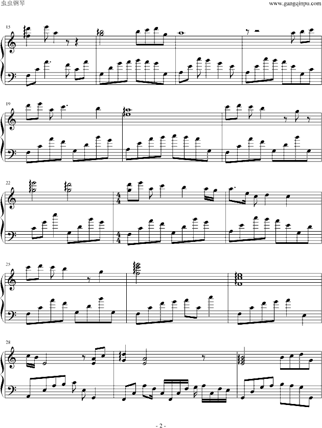 sadness and sorrow外国网友rey演奏完善版钢琴曲谱（图2）