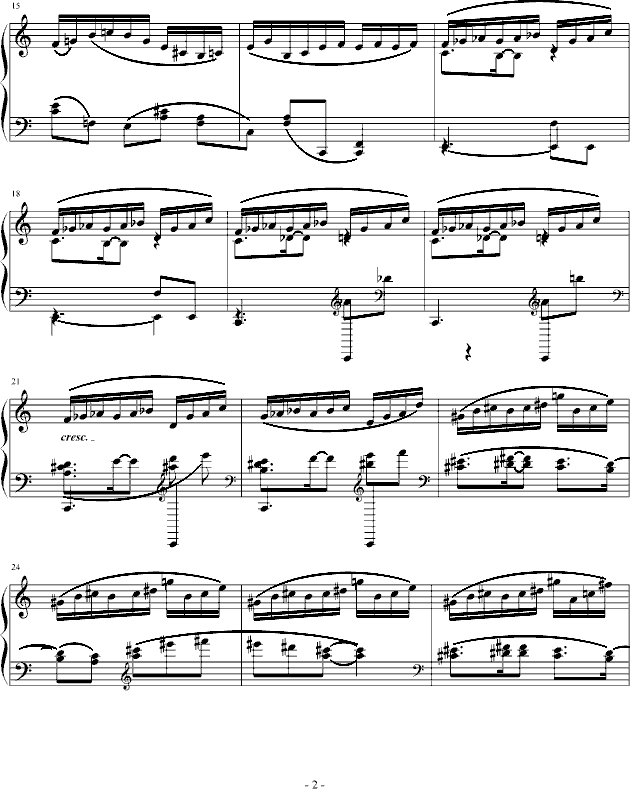 即兴小品——燃钢琴曲谱（图2）