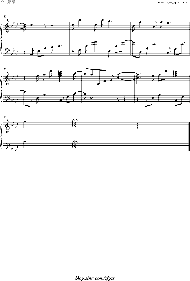 星空钢琴曲谱（图3）