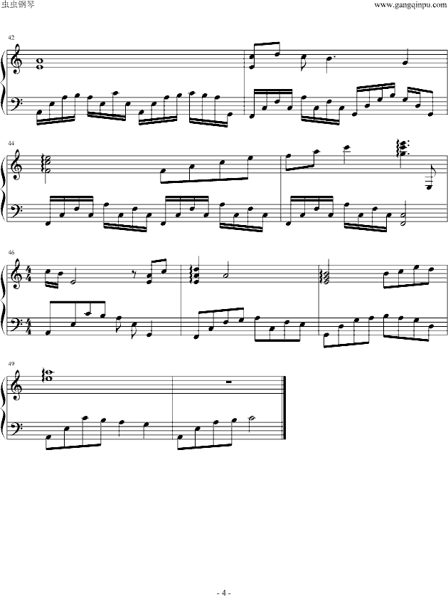 sadness and sorrow外国网友rey演奏完善版钢琴曲谱（图4）
