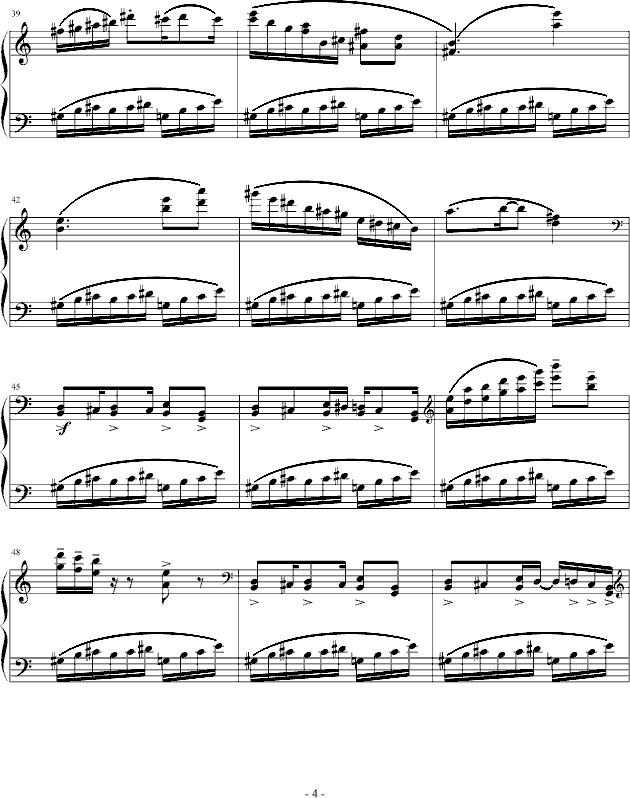 即兴小品——燃钢琴曲谱（图4）