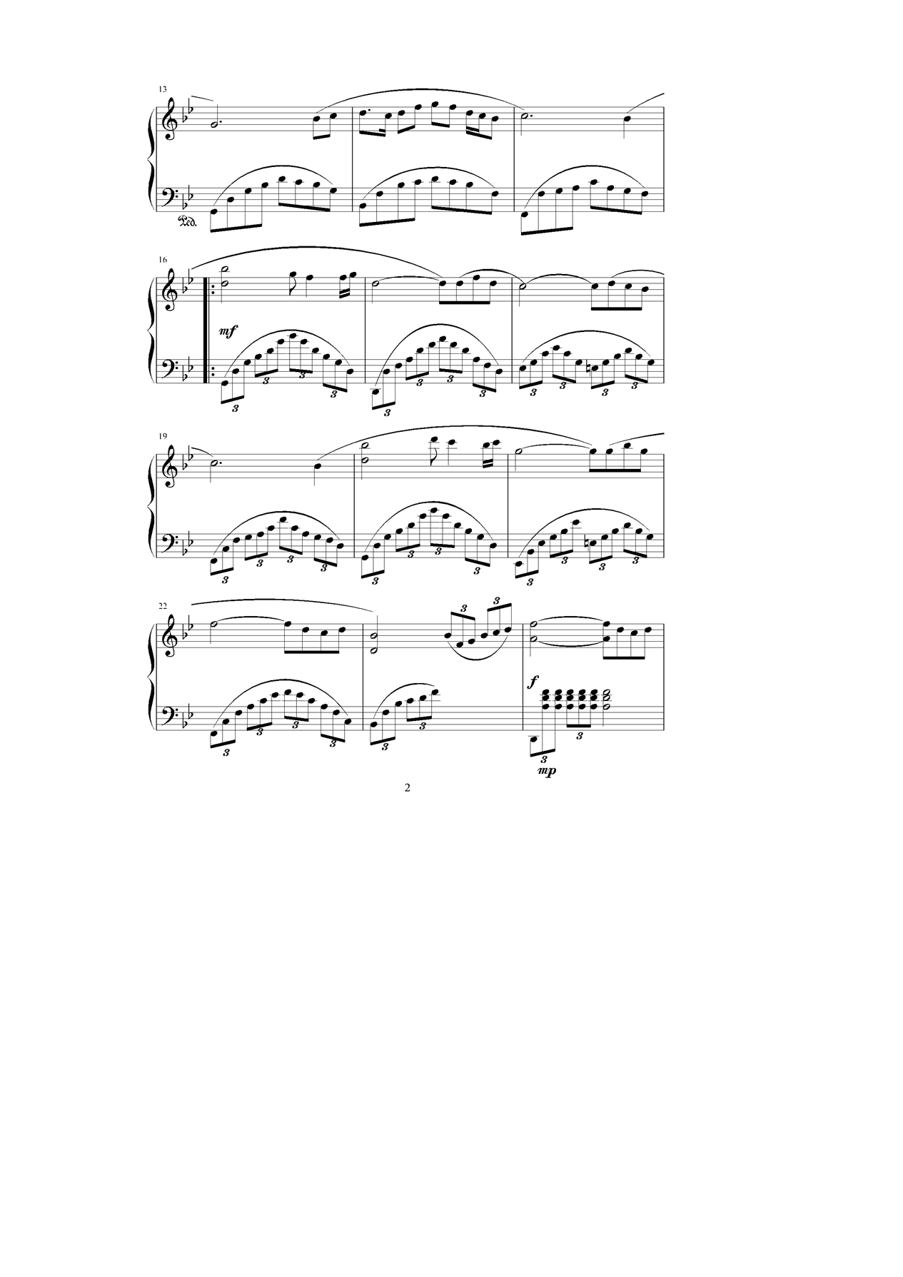 星钢琴曲谱（图2）
