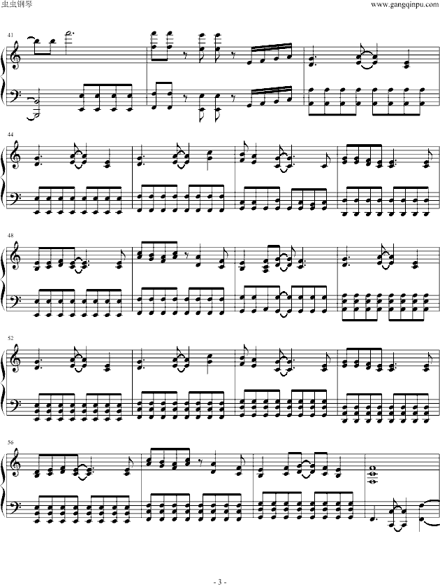 Code Geass R2 片头曲钢琴曲谱（图3）