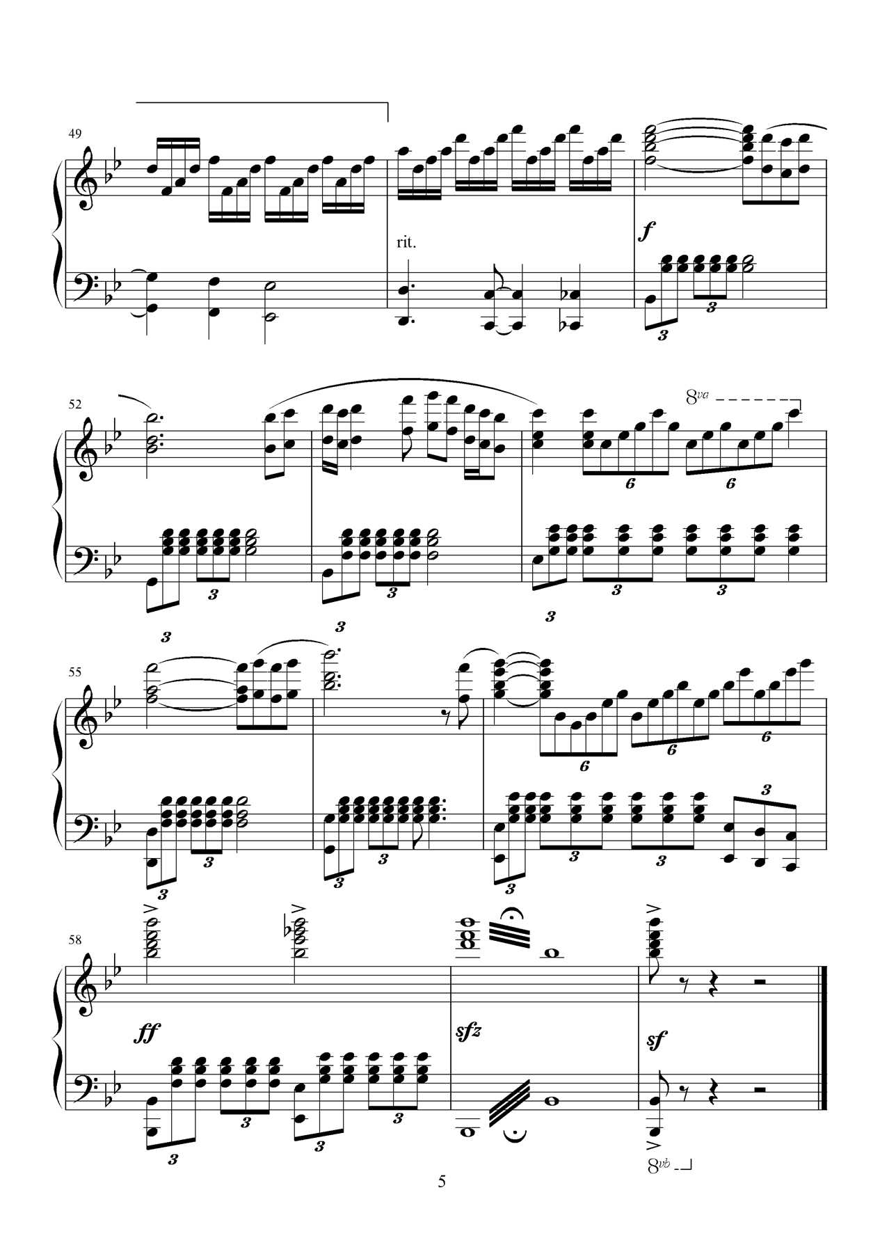 星钢琴曲谱（图5）