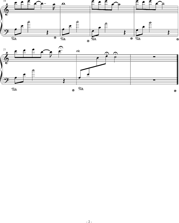 少年（蓝色迷情）钢琴曲谱（图2）