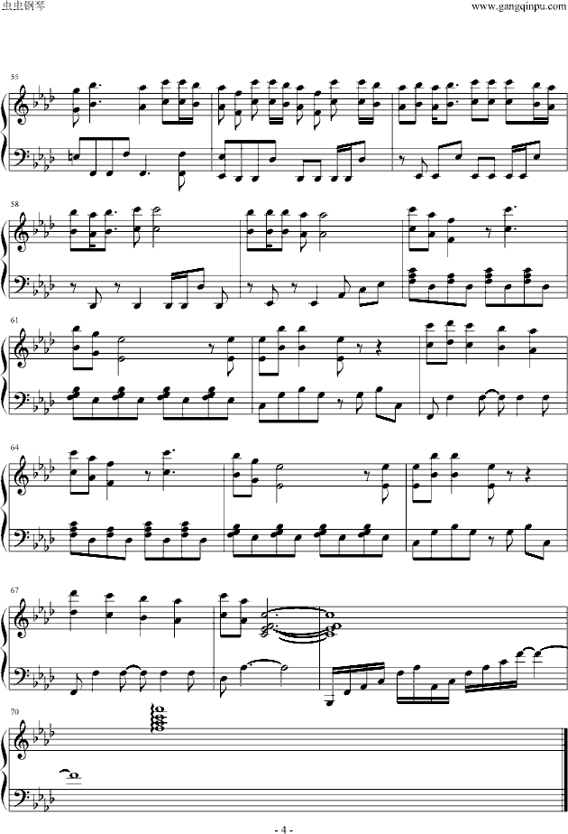 Prisoner of Love钢琴曲谱（图4）