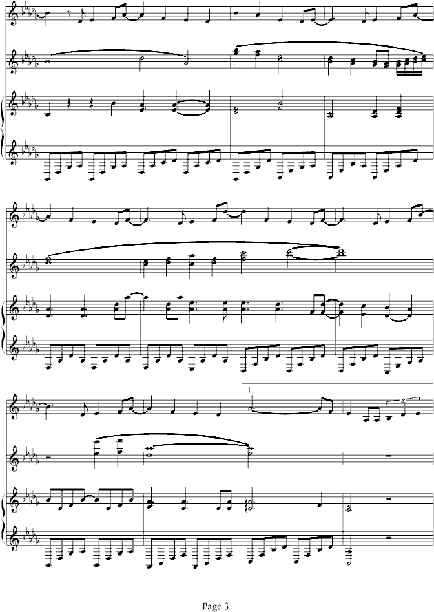 雨天钢琴曲谱（图3）