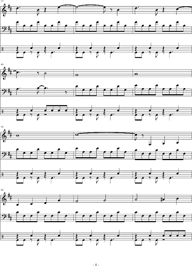 FC—双截龙3BOSS（总谱）钢琴曲谱（图4）