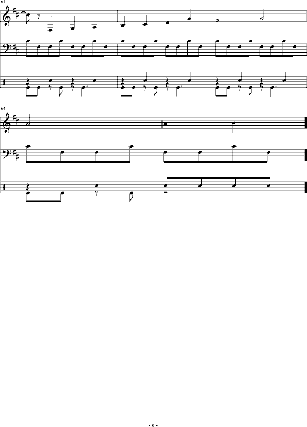 FC—双截龙3BOSS（总谱）钢琴曲谱（图6）