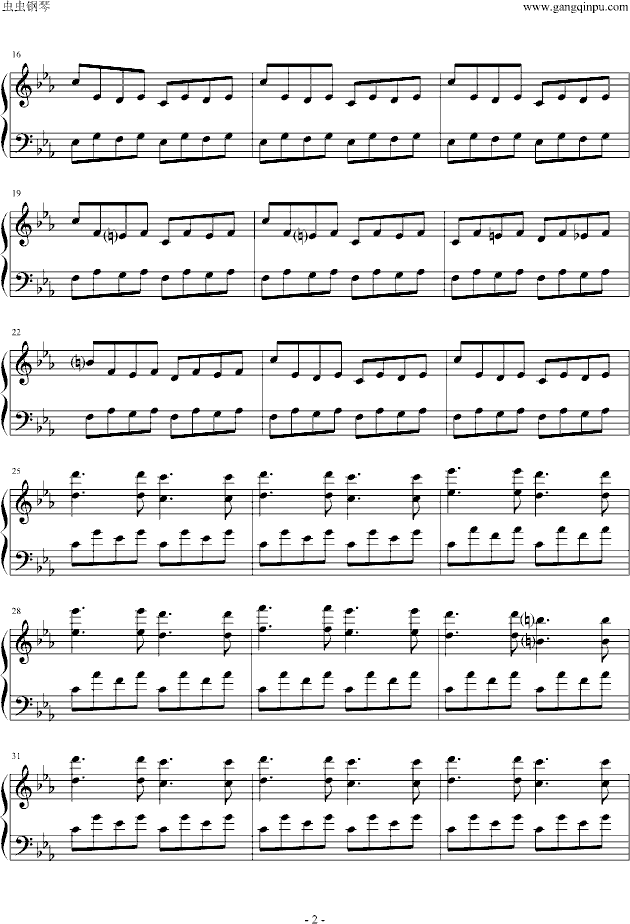 逆鳞狂想曲钢琴曲谱（图2）