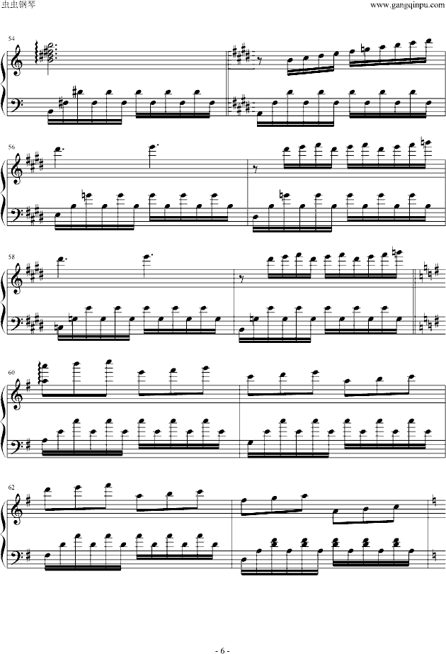 酣睡的海岸钢琴曲谱（图6）