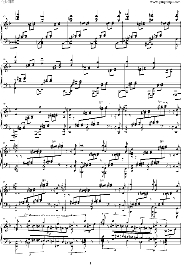 超技练习曲第4首Mazeppa钢琴曲谱（图5）