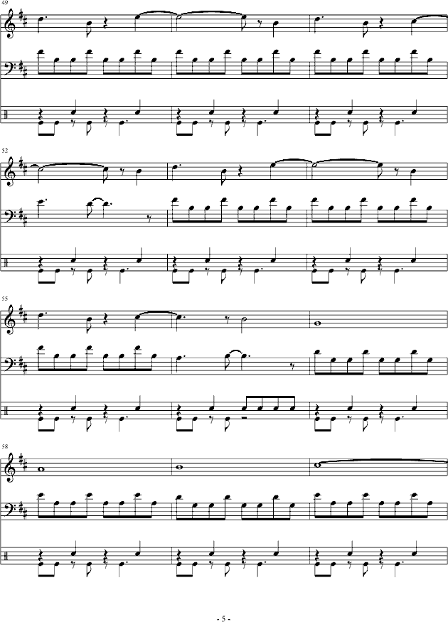 FC—双截龙3BOSS（总谱）钢琴曲谱（图5）