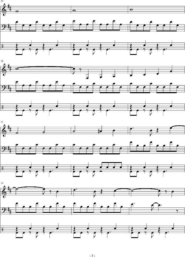 FC—双截龙3BOSS（总谱）钢琴曲谱（图3）