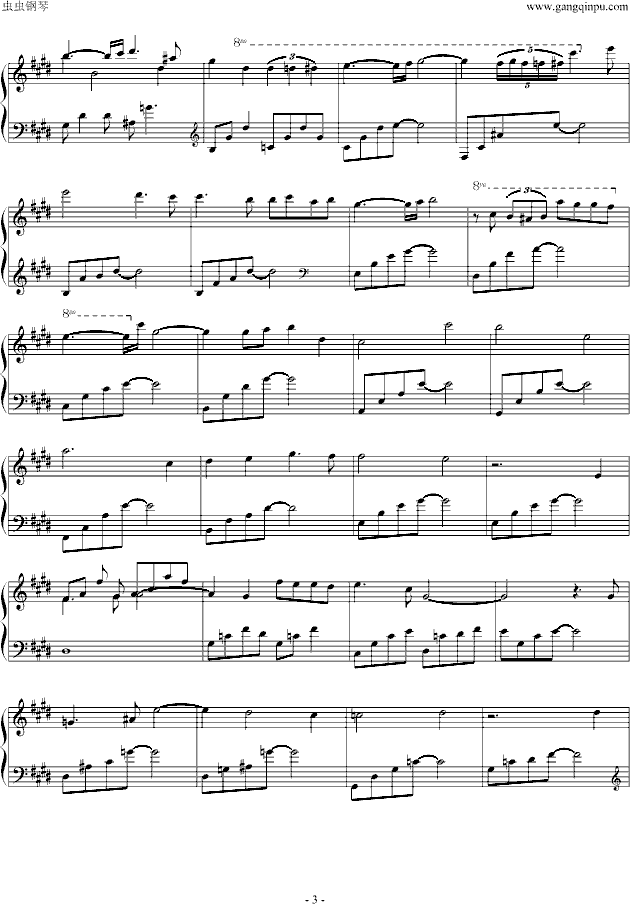 Lake Louise钢琴曲谱（图3）