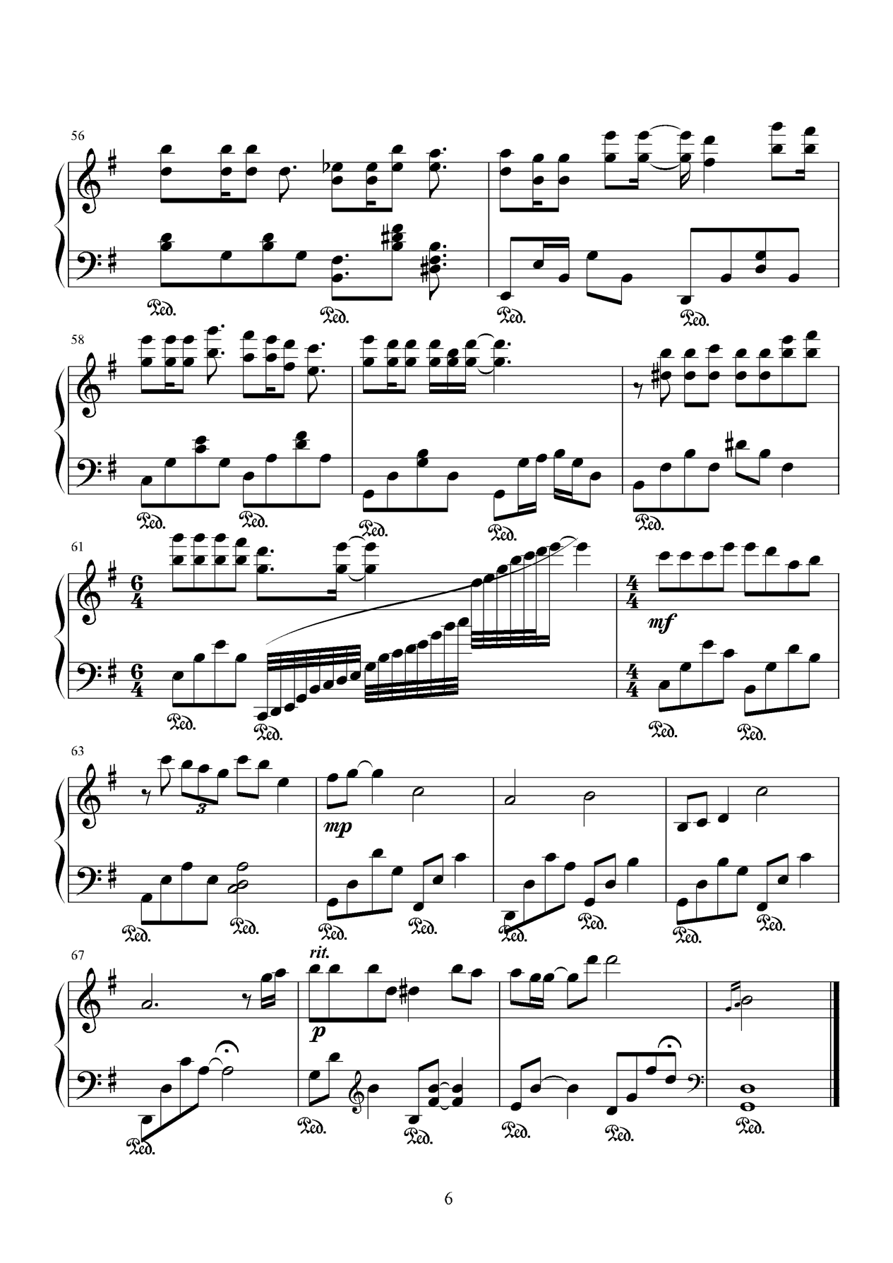 做你的男人钢琴曲谱（图6）