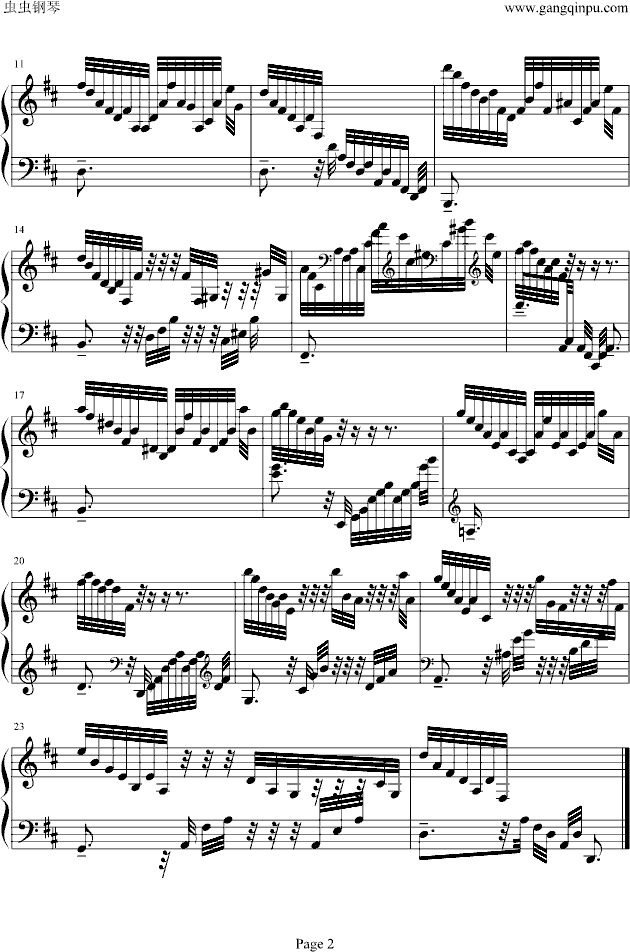 克拉莫练习曲钢琴曲谱（图2）