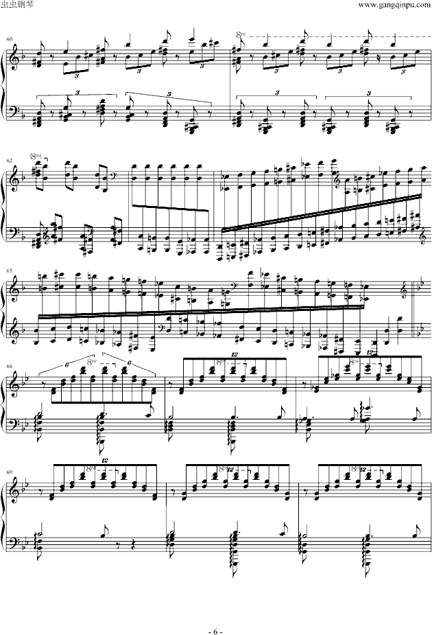 超技练习曲第4首Mazeppa钢琴曲谱（图6）