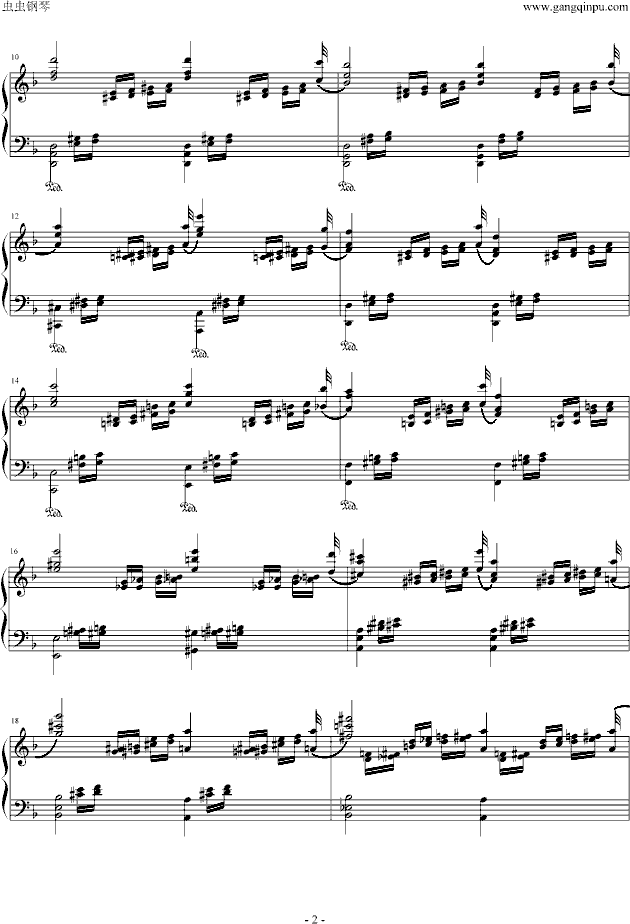 超技练习曲第4首Mazeppa钢琴曲谱（图2）