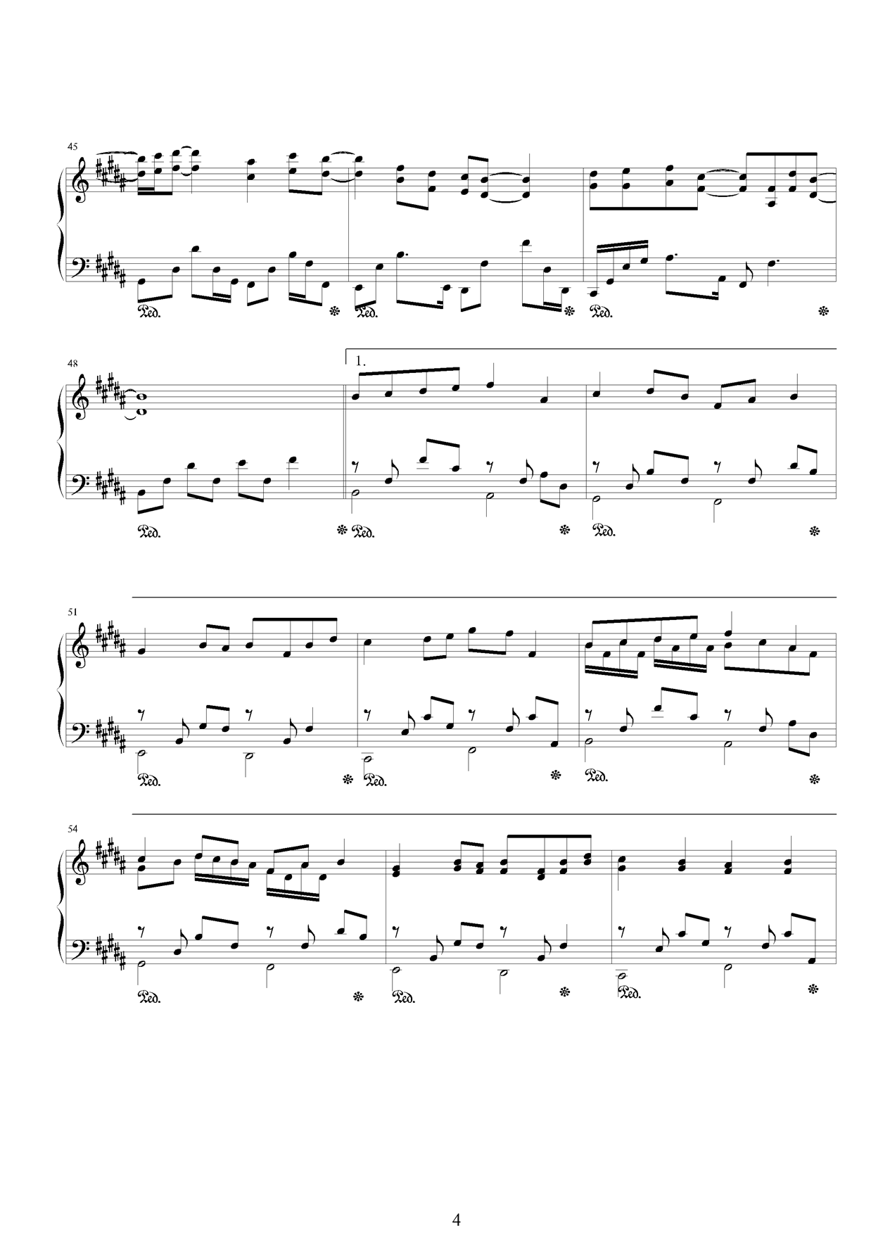 醉清风钢琴曲谱（图4）