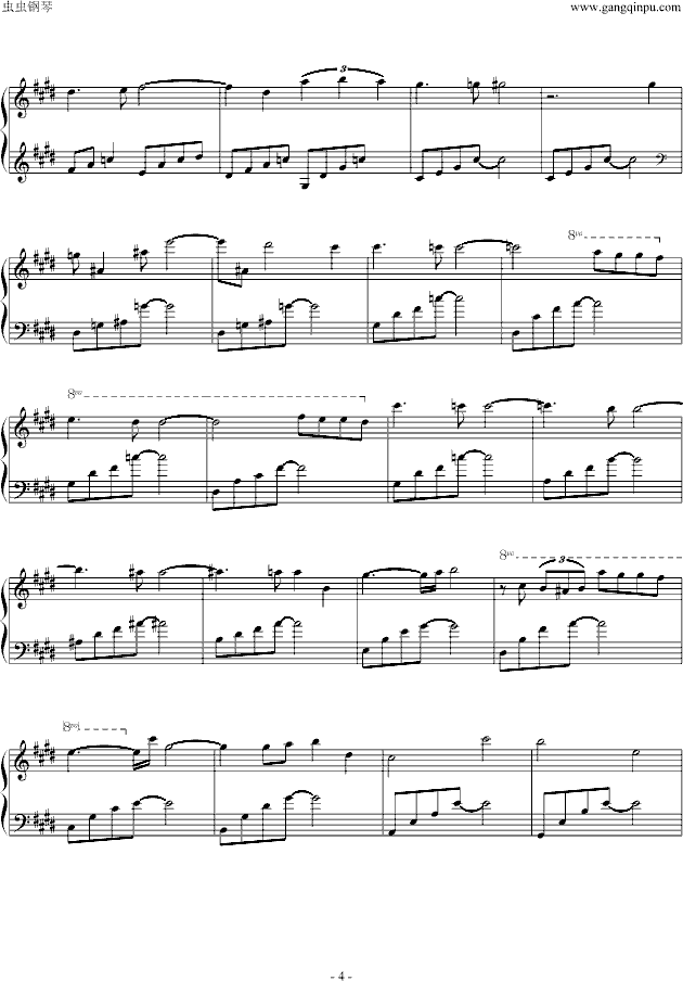 Lake Louise钢琴曲谱（图4）