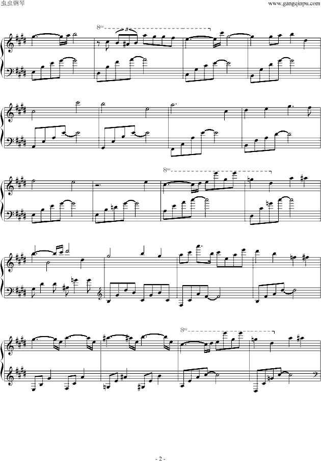 Lake Louise钢琴曲谱（图2）