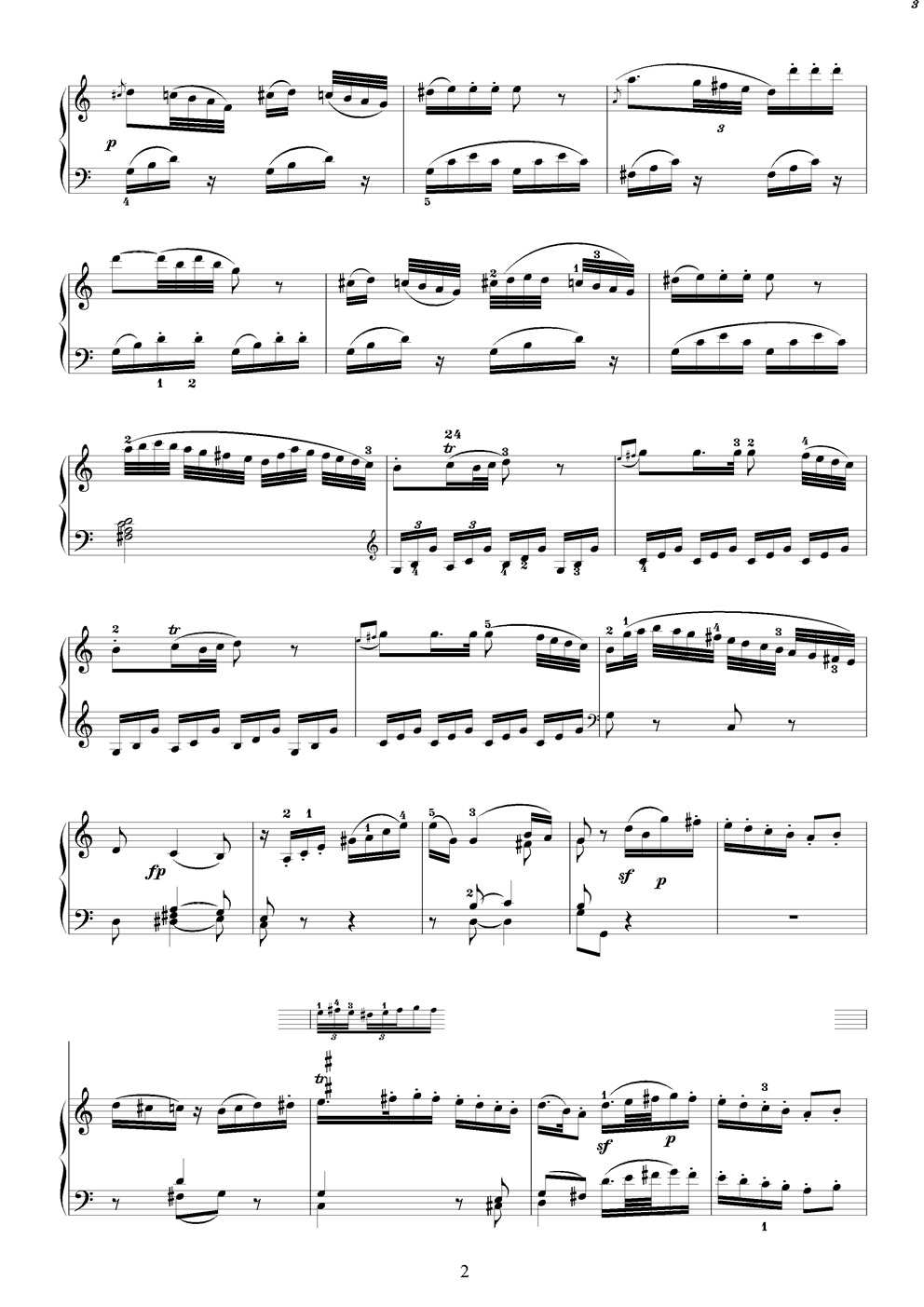 k330第一乐章钢琴曲谱（图2）