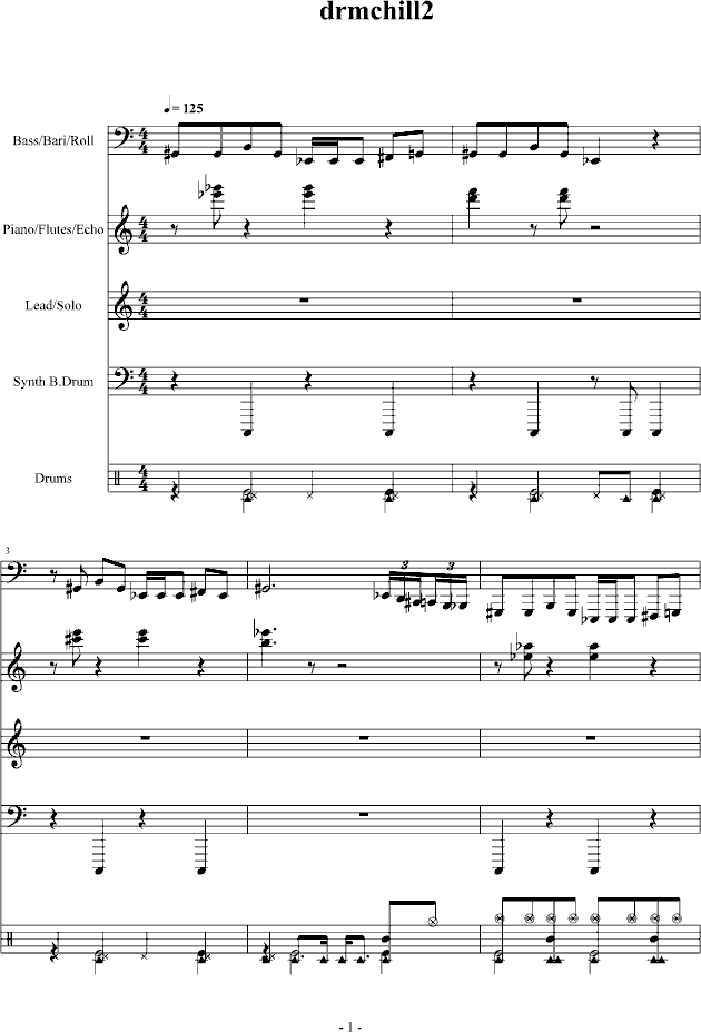 FC—马力医生钢琴曲谱（图1）