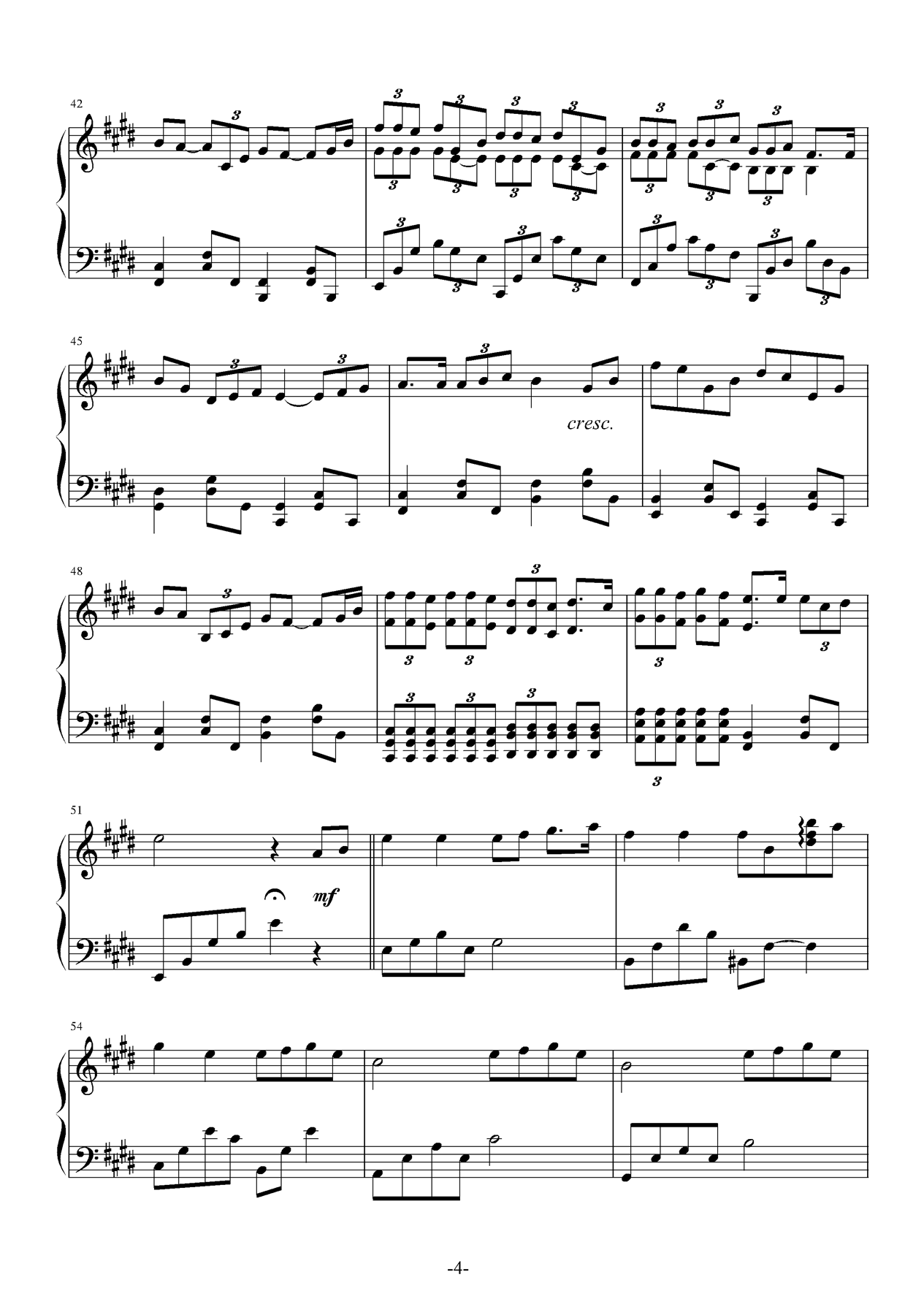 爱不释手钢琴曲谱（图4）
