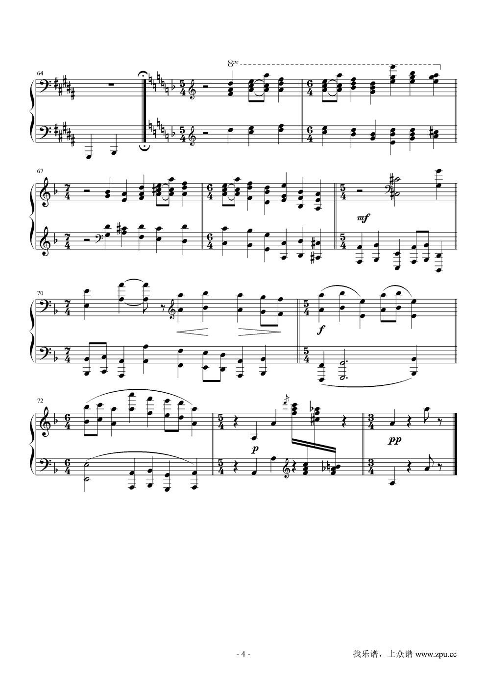 Bydlo钢琴曲谱（图4）