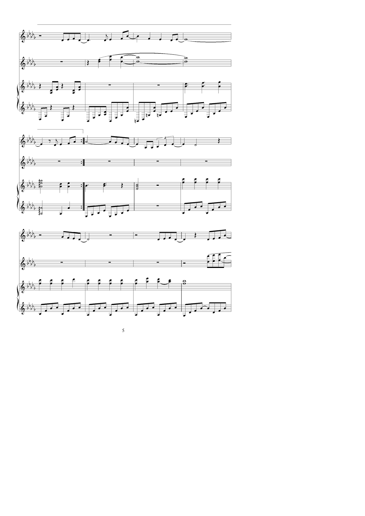 雨天钢琴曲谱（图5）