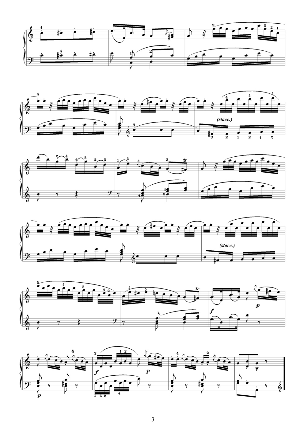 k330第一乐章钢琴曲谱（图3）