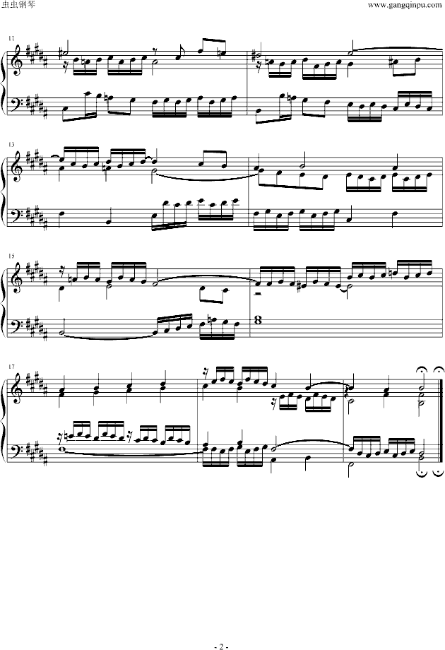 前奏曲钢琴曲谱（图2）