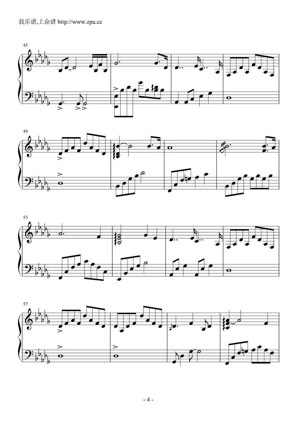 Daydream钢琴曲谱（图4）
