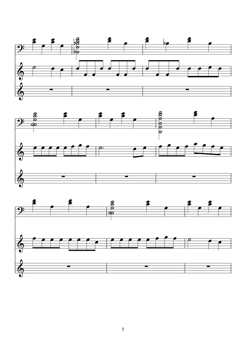 火柴天堂钢琴曲谱（图5）