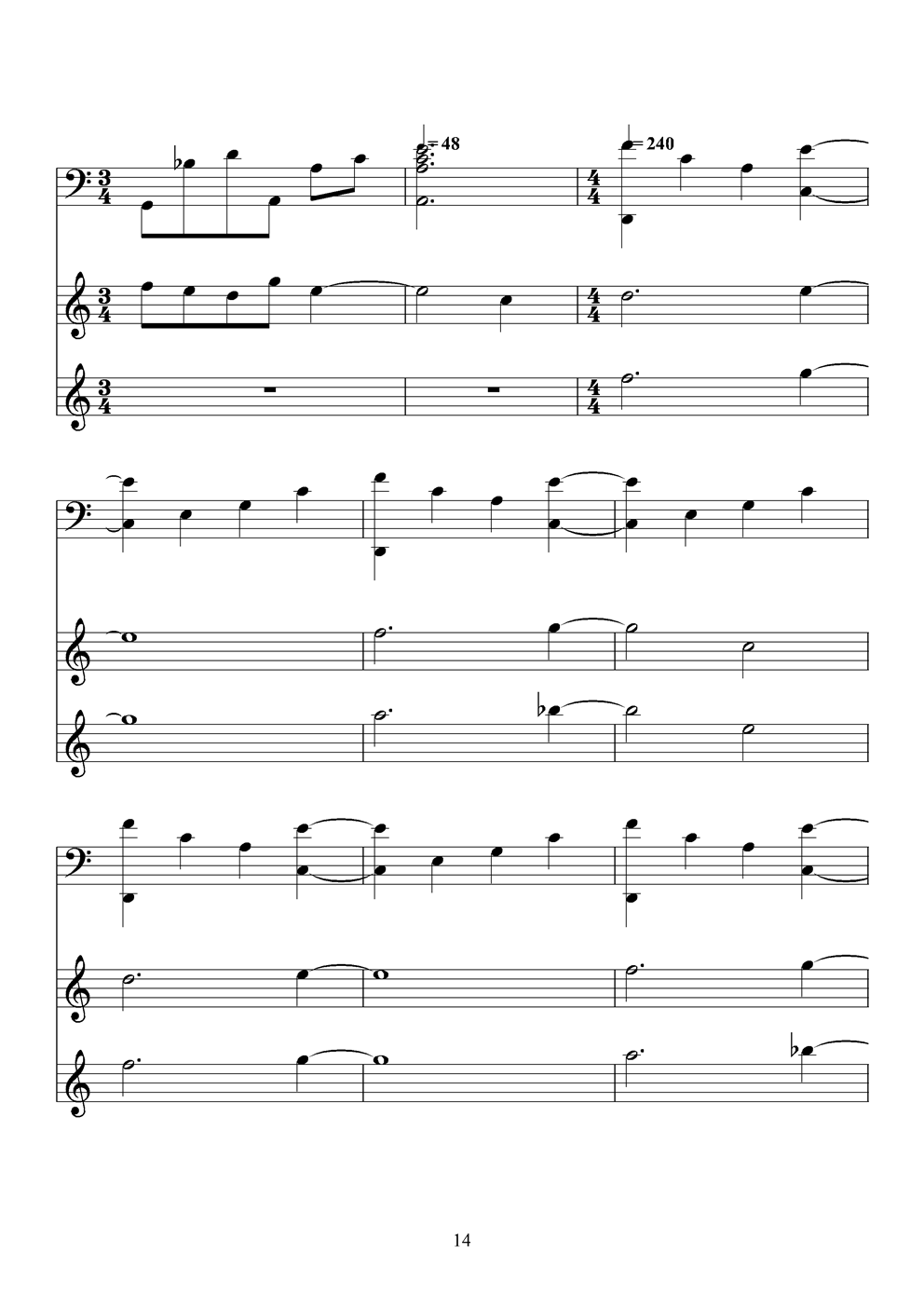 火柴天堂钢琴曲谱（图14）