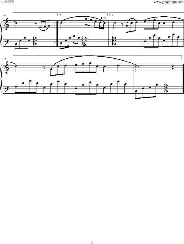蒲公英的约定钢琴曲谱（图4）