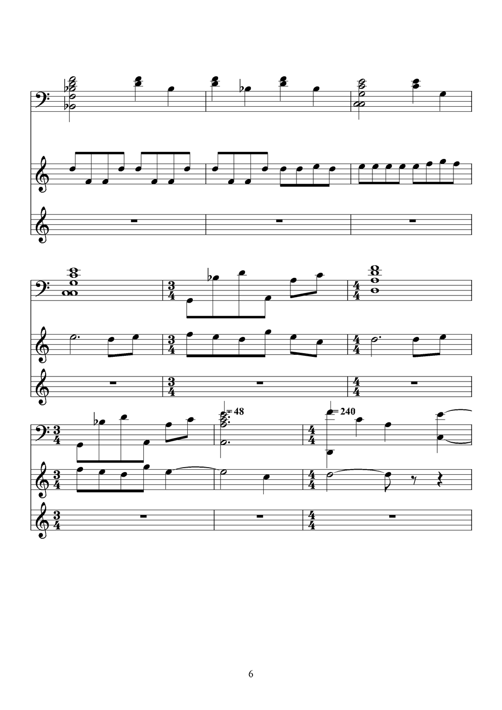 火柴天堂钢琴曲谱（图6）
