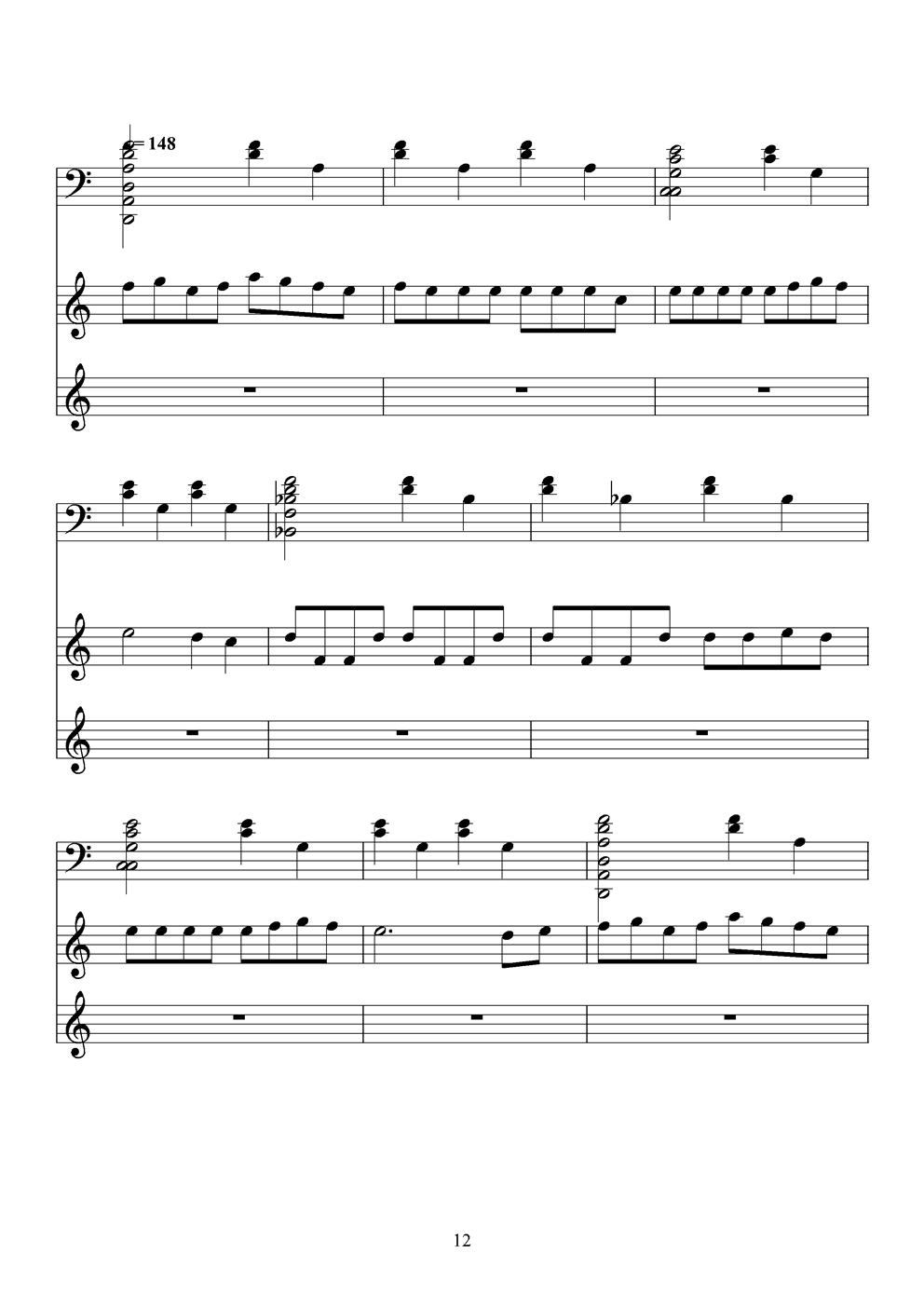 火柴天堂钢琴曲谱（图12）