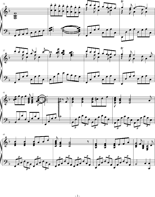 绿箭香口香糖－雨中旋律钢琴曲谱（图3）